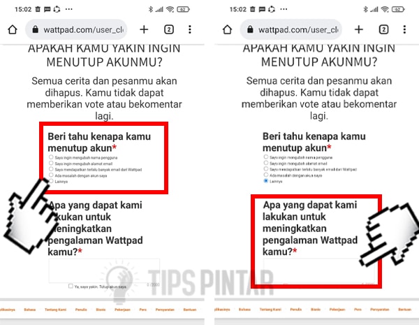 Cara Menghapus Akun Wattpad