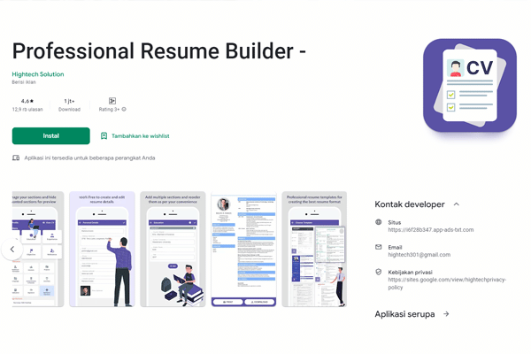 Professional Resume Builder