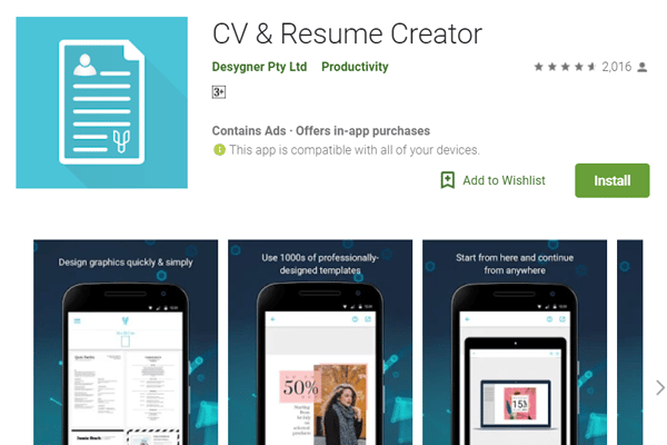 CV & Resume Creator