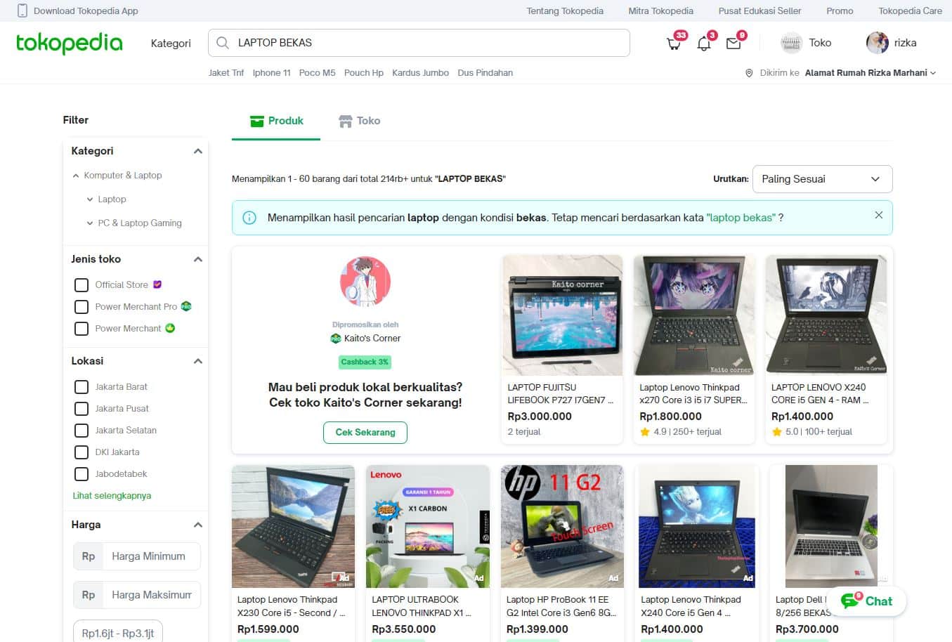 Situs Jual Laptop Bekas
