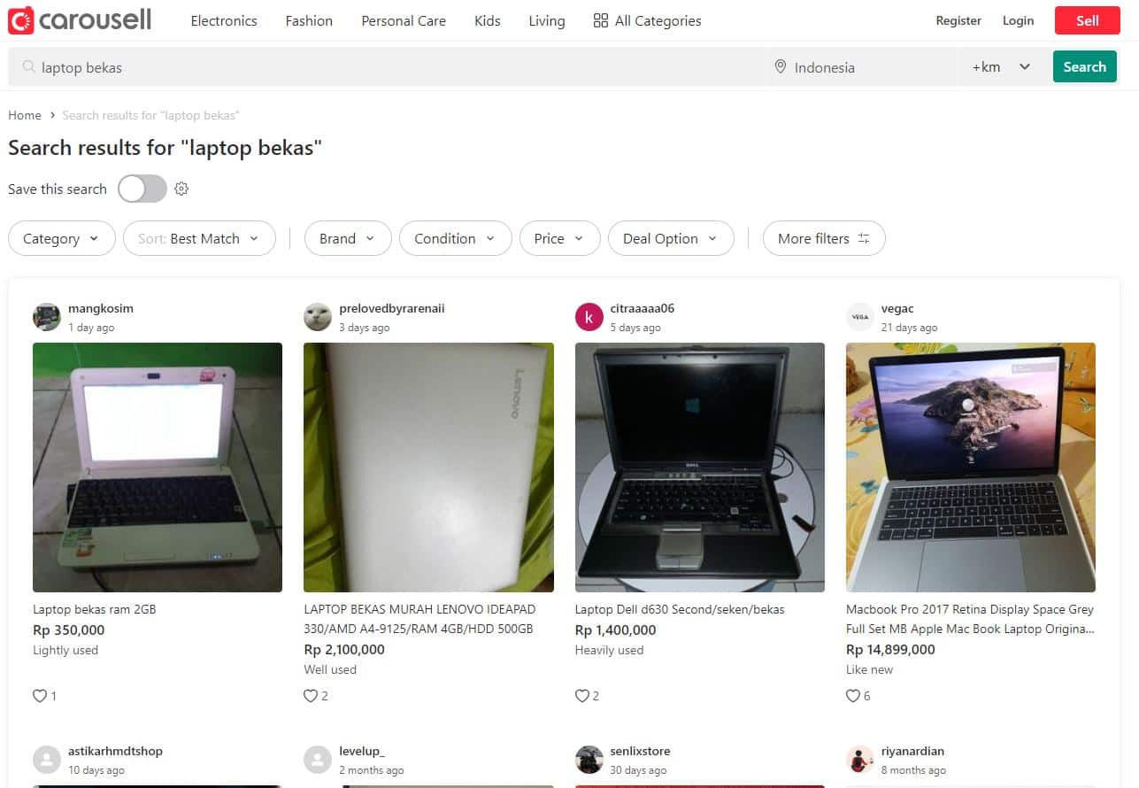 Situs Jual Laptop Bekas