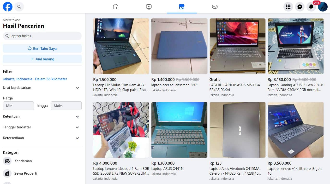 Situs Jual Laptop Bekas