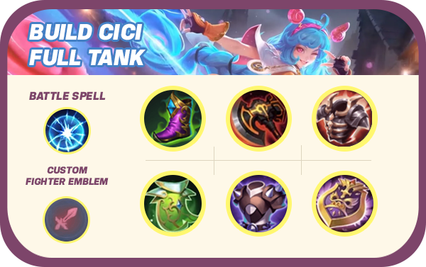 Build Cici Full Tank Mobile Legends