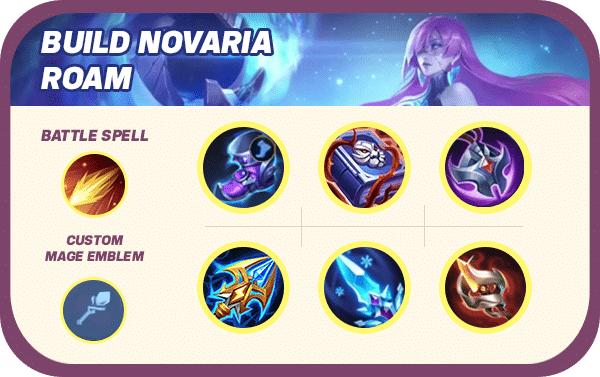 Build Novaria Roam Mobile Legends