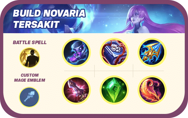 Build Novaria Tersakit Mobile Legends