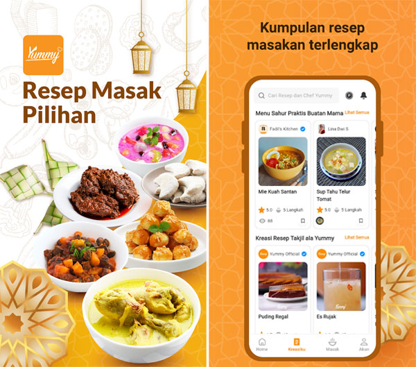 Aplikasi Resep Makanan untuk Buka Puasa dan Sahur